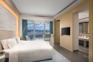 Juego de Muebles de Dormitorio King <span class=keywords><strong>Rosa</strong></span> Personalizado, Juegos de Dormitorio para Niños, para Hoteles, Habitaciones Familiares y de Huéspedes - Product Image 6