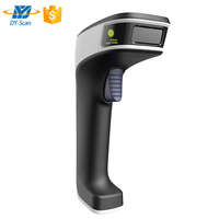 DYscan 1D CCD Handscanner Kabellos für Barcode-Lesung - Weiß 1 Jahr Garantie Hochgeschwindigkeits-Scanning (3mil/0,1mm)