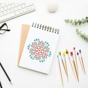 Fghgf — pochoirs de <span class=keywords><strong>peinture</strong></span> de meubles, modèle <span class=keywords><strong>mandala</strong></span> laser, réutilisable, 15x15 cm, 32 pièces - Product Image 4
