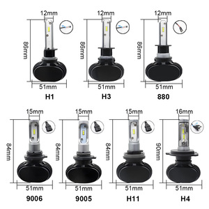 QideWin S1 Car <b>Led</b> <b>Headlights</b> H7 H4 8000 Lm 50 W High Brightness For General Vehicles - Product Image 2