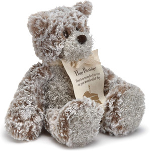 Mini oso de peluche de <span class=keywords><strong>feliz</strong></span> cumpleaños, tarjeta de agradecimiento, juguete de peluche para niños, venta al por mayor, regalos peludos, abrazo de bolsillo - Product Image 4