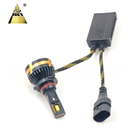 Ampoules de phare de voiture LED 200W plus lumineuses | HB3 HB4 9005 9006 | Double faisceau | Décodeur Canbus | Dissipation thermique du tube de cuivre