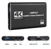 Carte de capture vidéo Caméra de diffusion en direct Boîte d'enregistrement Collecteur vidéo haute définition 4K