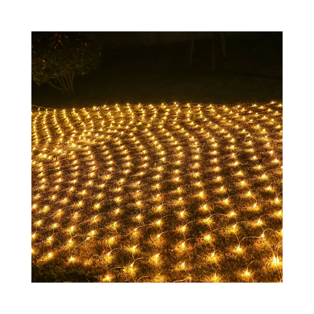 Светодиодные фонари в виде рыболовной сети, уличная Водонепроницаемая мигающая гирлянда, садовая Цветочная кровать, декоративное освещение для свадебной церемонии