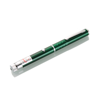 Pointeur laser vert 532 nm portable de style stylo, quatre-en-un, avec lentille à motifs, coque multicolore et clip de poche