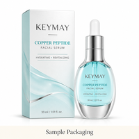 Sérum Visage au Cuivre Peptidique Marque Blanche Acide Hyaluronique Vitamine C E Anti-rides Éclaircissant Hydratant Soin de la Peau OEM ODM 30ml