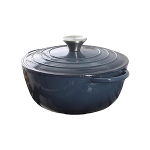 <span class=keywords><strong>Cocotte</strong></span> <span class=keywords><strong>en</strong></span> <span class=keywords><strong>fonte</strong></span> émaillée avec couvercle, ronde, résistante <span class=keywords><strong>au</strong></span> <span class=keywords><strong>four</strong></span> jusqu'à 500°C ° Idéal pour la cuisson du pain et les ragoûts - Product Image 6