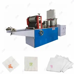 Home Business Low Invest Serviette Paper Folding Packing Machinery in Stock Tissue Paper Napkin Machine