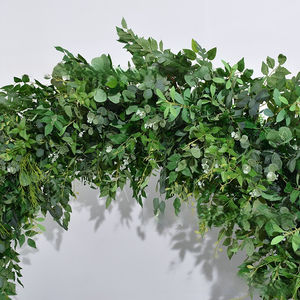 Nueva boda arco redondo decoración planta verde flores Sennys césped boda arreglos florales con menta verde gris <span class=keywords><strong>era</strong></span> blanco - Product Image 3