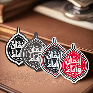 In-Stock dán điện thoại men bahrain cờ Phù Hiệu hình bản đồ Pin kim loại Trung Đông lễ hội quốc gia ngày du lịch lưu niệm tùy chỉnh - Product Image 3