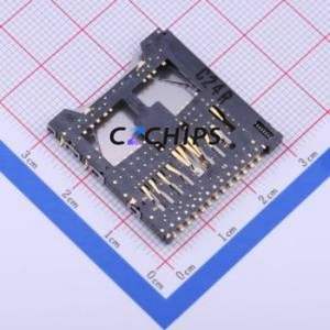 SCDA6A0201 SD Card / Memory Card Connector SMD Connector Self-Return Type Standard SD Card Card Holder 2.9mm - Product Image 2