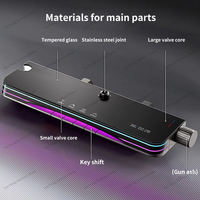 Ensemble de douche intelligent à LED de conception moderne et de bonne qualité, robinetterie de douche murale en laiton, ensemble de douche Piaco