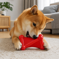 Jouet distributeur de friandises pour chien TPE Twist Bone, jouet interactif à mâcher en forme d'os pour la distribution de nourriture, jouet de puzzle IQ résistant aux morsures pour chiens