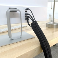 Colección de escritorio, gestión de ropa elástica, cierre de manga, gran oferta, gancho y lazo, brida de Cable para accesorios de cableado
