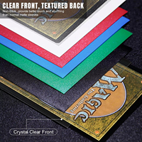 Protège-Cartes Personnalisés Transparents Taille Standard Premium pour Sports, Penny, Pokémon et Cartes à Collectionner, Manches Mattes