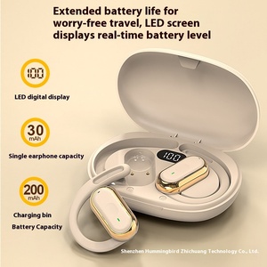 Auriculares Estéreo Deportivos Inalámbricos OWS JL Chip de Larga Duración con Bluetooth, Modelo de Gancho para la Oreja, Pantalla Digital y Diseño Cómodo - Product Image 2