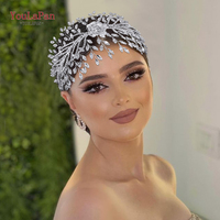 YouLaPan Hiasan Rambut Bunga Berlian Imitasi yang Rumit, Ornamen Rambut Pengantin Mewah, Ideal untuk Gaun Pesta Pernikahan dan Foto Pengantin