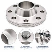 Flens Pipa Stainless Steel 316L Tahan Korosi untuk Pengolahan Kimia, Model Raised Face Slip On, Standar ASME B16.5, Langsung dari Pabrik
