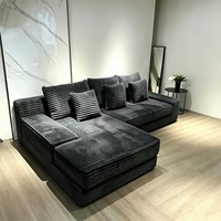 Wayon L-förmiges Modulares Stoffsofa-Set mit Hochdichteschaumstoff Umweltfreundlich & Langlebig für Wohnzimmernutzung