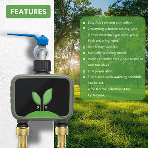 Programmateur d'arrosage intelligent Wi-Fi Garmerain Best Choice Green avec irrigation cyclique/par immersion pour jardin et extérieur - Product Image 3