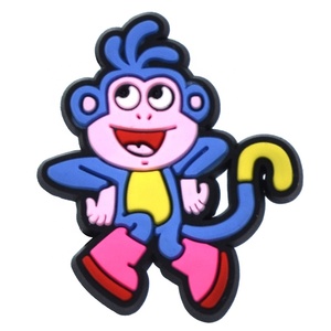 Hot phim hoạt hình nhà máy diy thiết kế mới mềm pvc giày khóa trang trí quyến rũ cho trẻ em làm tắc nghẽn <span class=keywords><strong>dora</strong></span> quyến rũ giày - Product Image 3