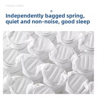 Unabhängige Spring Memory Gel Foam Rolled Compressed Mattres: Ideal für Zuhause, Schlafzimmer und Vermietungen. Tatami, Tragbar, ultra-bequem