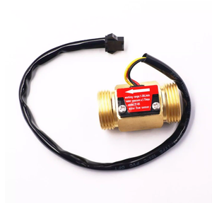 Sensor de flujo de agua de latón OEM DN15 G3/4, interruptor de flujo de agua magnético de cobre completo DN20, medidor de flujo de agua de latón con pulso Hall - Product Image 1