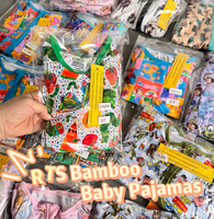 Cozy Bamboo Pajamas Cartoon Print Baby Zip Fiber Romper Baby Clothes Romper Bamboo Pajamas Character Wholesale Mystery Box