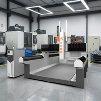Machine de gravure CNC Rongchi Heavy 4 axes pour polystyrène, commande Syntec, axe Z coulé, lit de fraisage 5 faces, armoire indépendante