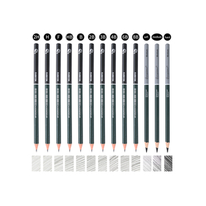 <span class=keywords><strong>Set</strong></span> di 27 Matite per Artisti Giorgione, Kit per Schizzi e Disegno, Matite Morbide e Dure al Carbone per Forniture Artistiche - Product Image 5