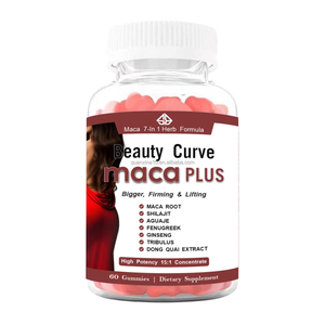 Extracto Natural de Maca OEM 7 en 1, Suplemento Dietético en Gomitas para Aumentar, Levantar y Reafirmar los Glúteos, 60 Unidades - Product Image 1