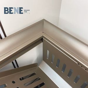 Scarpiera Doppia a 5 Livelli Inclinata Regolabile in Alluminio da Parete, Prezzo all'Ingrosso, per Armadio e Bagno - Product Image 6
