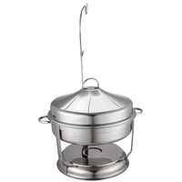 10L Spiegel Gepolijst Opknoping Cover Komfoor Buffet Eten Warmer Roestvrijstalen Koepel Schotel Plaat Voedsel Cover Opknoping
