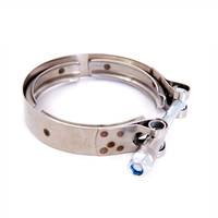 Collier de serrage universel en acier inoxydable 304 de 3 pouces pour collecteur d'échappement latéral/ensemble turbine, garantie 3 ans, personnalisable OEM