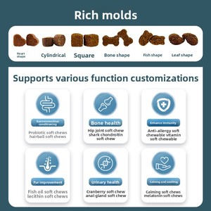 Für den Außenhandel: 8-in-1 Multivitamin-Kautabletten für Haustiere, Weiche Granulate für Katzen und Hunde, Chondroitin zur Unterstützung von Gelenken und Knochen - Product Image 4