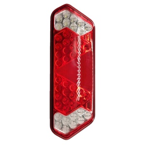 ระบบไฟส่องสว่างรถบรรทุกคุณภาพสูง อะไหล่ทดแทน ไฟท้าย LED สีแดง 12-24V พร้อมปลั๊ก สำหรับรถบรรทุกหนักและรถพ่วง - Product Image 3