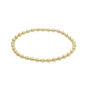 Wholesale 14k <b>Gold</b> Filled 925 Silver Beaded Stretch <b>Bracelet</b> Elegant and Comfortable Design Ideal Gift for Women Fashion Jewelry - Product Image 3