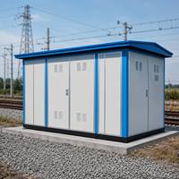 Transformateur monté sur socle 34,5 kV avec parafoudre intégré pour alimentation en boucle, fournisseur d'usine de transformateurs triphasés