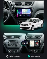 Autoradio multimédia HD, Android rauto, Navigation GPS, Carplay, 4G, stéréo, pour voiture kia RIO 3 (2011 — 2016)