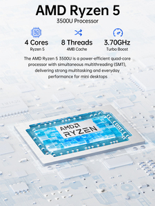 Mini PC GMKtec G10 con AMD <span class=keywords><strong>Ryzen</strong></span> 5 <span class=keywords><strong>3500U</strong></span> de 4 Núcleos y 8 Subprocesos, 16 GB de RAM DDR4, SSD de 512 GB, Windows 11 Pro, Mini Computadora de Escritorio con Dos Ranuras M.2 - Product Image 6
