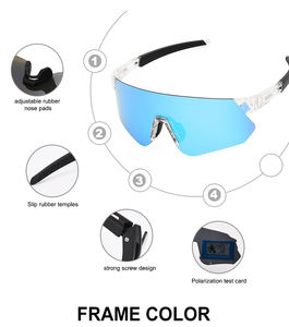 Superventas OEM ODM Mujeres Hombres Cricket Sport <span class=keywords><strong>Gafas</strong></span> de <span class=keywords><strong>sol</strong></span> al aire libre a prueba de viento Mountain Road Bike Riding <span class=keywords><strong>Gafas</strong></span> de <span class=keywords><strong>sol</strong></span> - Product Image 4