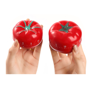 Temporizador mecánico de cocina con forma de tomate de plástico para el hogar - Product Image 6