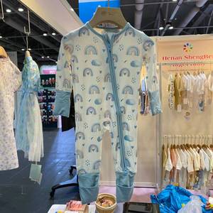 Pyjama en bambou biologique avec <span class=keywords><strong>fermeture</strong></span> <span class=keywords><strong>éclair</strong></span>, imprimé arc-en-ciel, combinaison de nuit avec <span class=keywords><strong>fermeture</strong></span> <span class=keywords><strong>éclair</strong></span>, combinaison pour nouveau-né, combinaison de sommeil, vêtements pour bébé - Product Image 1