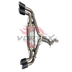Système d'échappement Catback Vortex pour Cayenne 3.0T Performance Acier inoxydable 304 Poli miroir Épaisseur 1,5 mm Tuyau d'échappement - Product Image 5