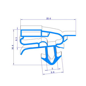 <span class=keywords><strong>Porte</strong></span>/fenêtre <span class=keywords><strong>PVC</strong></span> TPE d'étanchéité - Product Image 3