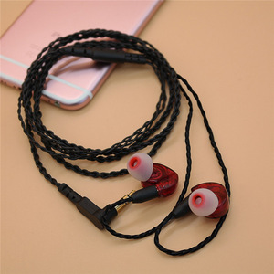 Cable de audio Mmcx de 120 cm con trenzado de nailon para auriculares Mp3, cable de repuesto, blanco, rojo, azul, negro - Product Image 4