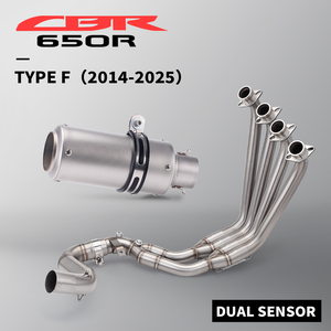 Sistema de escape para motocicleta, tubo de conexión delantero, silenciador de 51 mm para <span class=keywords><strong>CB650F</strong></span> CB650R CBR650 CBR650F <span class=keywords><strong>2014</strong></span>-2025, dos sensores de oxígeno - Product Image 6