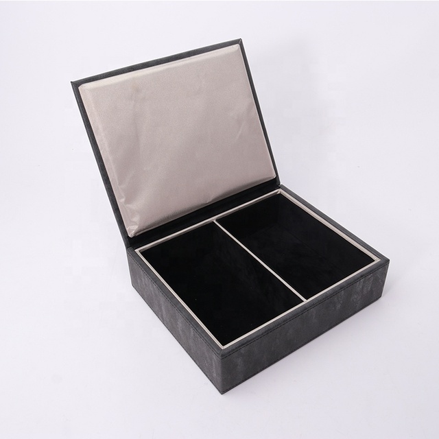 2025 Vintage Retro PU Leather Car Key Fob Protector Anti-Theft Faraday Safe Box 2 Component Candy Pattern Signal Blocker Box