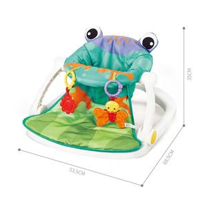 Diskon besar kursi goyang plastik kodok hewan Multi tema kursi lantai bayi nyaman dengan fungsi musik menenangkan tidur balita - Product Image 4