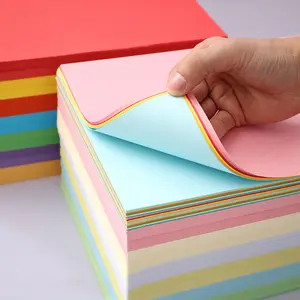 Bureau de haute qualité 70gsm 80gsm 100 feuilles de papier de couleur ordinaire papier cartonné coloré format A4